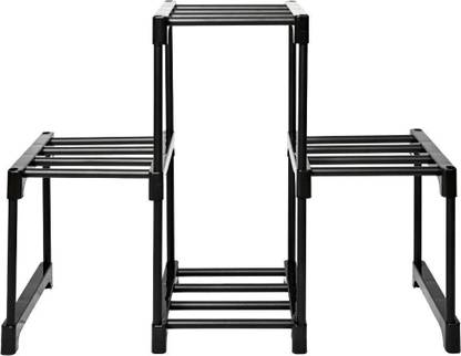 keeva 4 Step Metal Plant Stand For Balcony, Living Room Plant Container Set