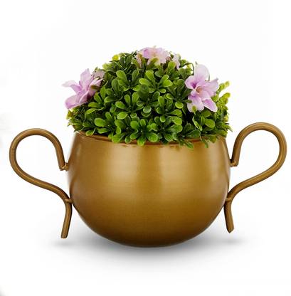 Cinagro MetalFlowerPlanterPot-ColourBloomStylePotsforPlants,HomeDecoration Plant Container Set