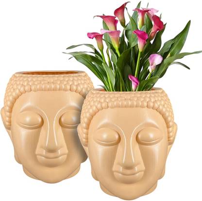 Garden's Need 10 Inch(25.4 cm) Round Face Flower Pot Plastic Planter Use for Home/Living Plant Container Set