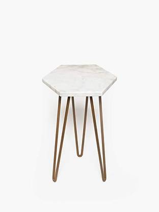 CASA DECOR White Hexagon Plant Stand Plant Container Set