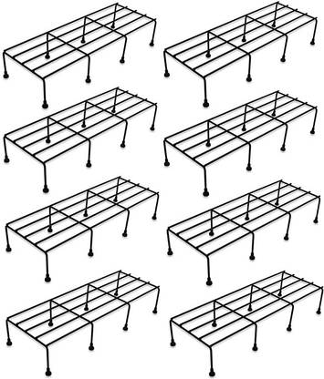 Anruki Flower Shelf Display Rack Holder for Garden Plant Container Set
