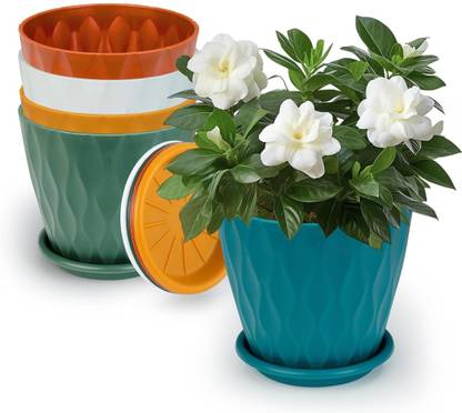 garden nest Gardennest Wave Flower Pot (Pack of 5) Plant Container Set