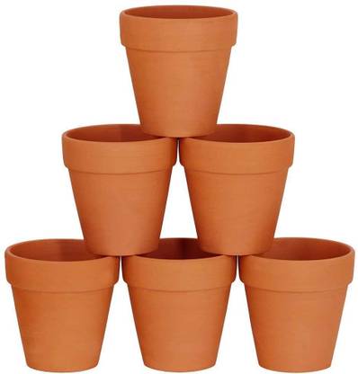 zora Terracotta Clay Pots| Mud Pot|Flower pot Plant Container Set
