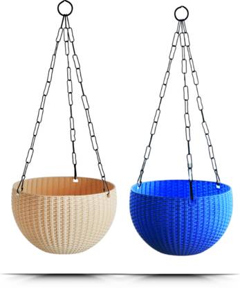 LUCKYLIFE Hanging Flower Pots Plant Container Set