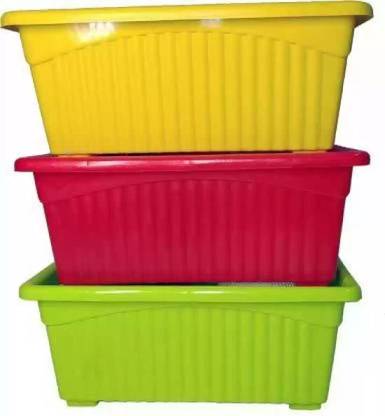 Ramanuj 14inch Jupiter Rectangular Pots for Window Display,Garden,Vegetable Tray Plant Container Set