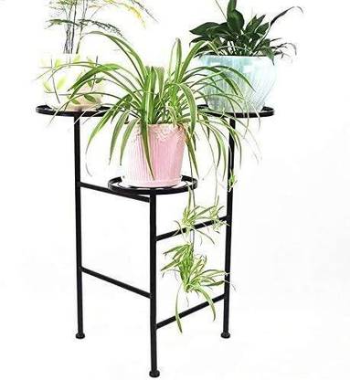 Indian Decor 45253 Bonsai Display Stand, Wrought Iron Multi-Layer Flower Plant Container Set