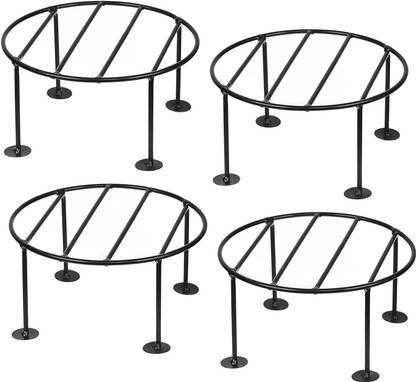Greenele Rust free Metal Indoor/Outdoor Plant Stand|Gamla Stand for Garden Balcony Plant Container Set