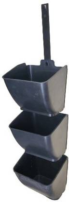 Grego Bigger Plastic Vertical Wall Garden Pot 5 strips,N 20 pots,With 10 screws and Plant Container Set