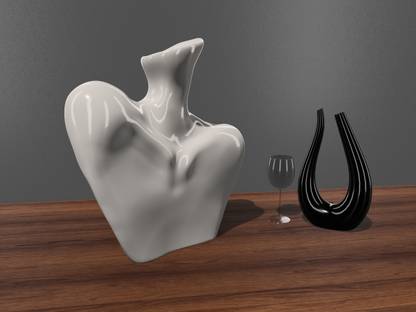 TheWorkshop Grace in Bloom: The DELILAH L Planter(DIAMOND WHITE) Plant Container Set