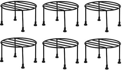 umaima intarpriseas pilant stand For Indoor Plants, Pack of 6 Black Plant Container Set