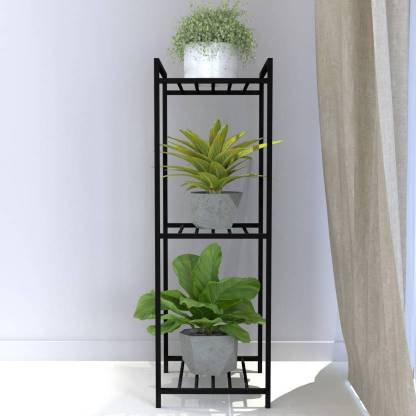 ICON CREATION 3-Tier Metal Plant Stand Multipurpose Rack Flower Shelf Pot Display Shelf Tall Plant Container Set