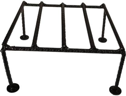Rens Farms MS Metal Planter Stand Single Pot Square Plant Container Set