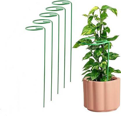 VINAMRA28 16 inches Super Long and Strong Plant Support, Green [18 X 2 Inches] Plant Container Set