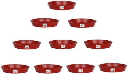 Varshney Gardening 9 inch plate for pots pack of 10 units Plant Container Set