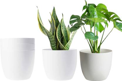 Sayan’s Fiber Planters Pot for Home & Garden,Plants not Included,Glossy Unbreakable Plant Container Set