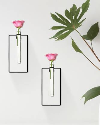 Fabwud Iron Wall Planter Test Tube Plant Holder / Stand Plant Container Set