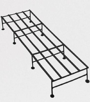Abhi Creation Modern Iron Planter Stand / Flower Shelf Holder Plant Container Set
