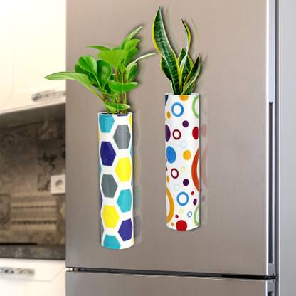 Urban Plant Decorative Colorful Magnetic Planters for Fridge Plant Container Set