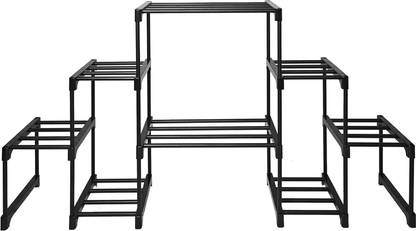 keeva 8 Step Long Metal Plant Stand For Balcony, Living Room, Office, Indoor Plant Container Set