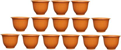 MEHAN'S Gamla/Planter/Flower pot (Pack of 14) Plastic (18*13)cm Planter set Plant Container Set