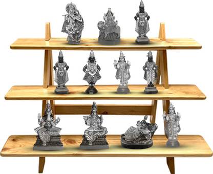 Solvd-in-box Shelfie Navarathri Kolu Padi Golu Stand ,Multi-Purpose Display Stand Plant Container Set