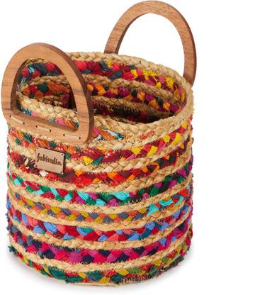 Fabindia Cotton Chindi Storage Basket