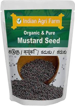 IAgriFarm Mustard / Kaduku seeds - 2 Kg Unadulterated / Organic / Fresh indian spices Seed