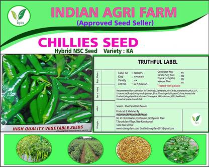 IAgriFarm Chilli Seed - 10 gram / Mirch Seed / National Seed Corporation (NSC) Seed