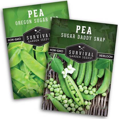 CYBEXIS LX-13 - Oregon Sugar Pod II Pea & Sugar Daddy Snap Pea - (100 Seeds) Seed
