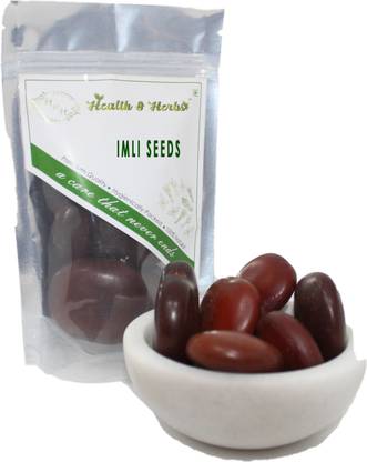 HEALTH & HERBS Imli Beej Bada - Tamarindus Indica - Emli Big Seeds - Tamarind Big Seeds 200gram Seed