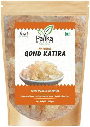 Palika Herbal Gond Katira Pure Organic Edible Gum | Tragacanth Gum Crystals Seed