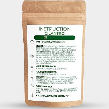 Biosnyg QAN-60 Coriander Seeds - Germination Above 90% -[200 Seeds] Seed