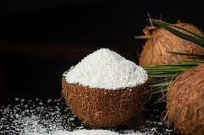 Aromatic coconut powder, Cocos nucifera, nariyal burada, shriphal Seed