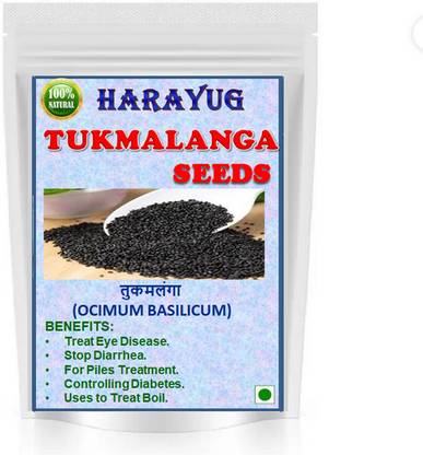 HARAYUG TUKH MALANGA BEEJ - TUKHMALANGA SEEDS - TUKMALANGA SEEDS - OCIMUM BASILICUM Seed