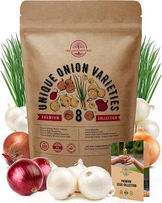 CYBEXIS XL-63 - 8 Onion Variety Combo - (13500 Seeds) Seed