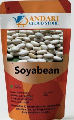 ANDARISTORE ANDARI STORE Soya Bean 500g / white Soya bean / Soyabeen Dal/ Sabut SoyaBean Seed