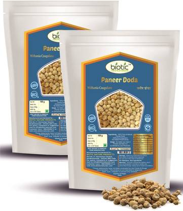 biotic Paneer Doda - Paneer Dodi - Paneer Ka Phool - Paneer Phool for Diabetes - 200 gm Seed