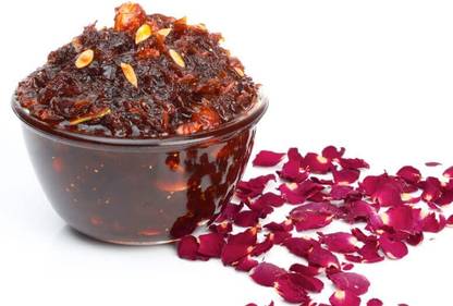 Natural Bite India Home Made Natural Gulkand /Rose Petal Jem (Rose Petals and Mishri) Seed