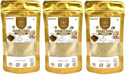 LUSHROOTS 100% Natural Haritaki Powder, Internal Cleanser and Detoxifier Seed