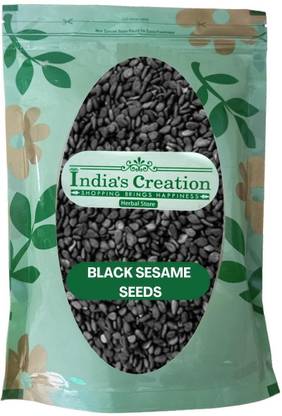 Indias Creation Black Sesame Seed, Sesamum Indicum, Til Kala, kala Til, Kali Til Seed