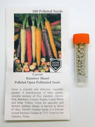 DROXTY ™ XL-466-Seeds Carrot Rainbow Blend Open Pollinated Seeds-150 x Seeds Seed
