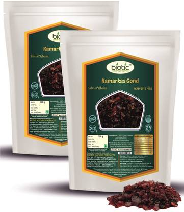 biotic Kamarkas Gond ( Salvia Plebeian ) Palash Gondh / Kamarkas / Kamarkash - 400 g Seed