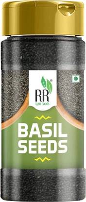 RR AGRO FOODS Tulsi beej, Tukmariya, Tukmaria, Sabja , Basil seeds, Faloods seeds Seed