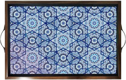 LADECOR Wooden Serving Tray for Serving (12 x 18 inch)d1 Tray