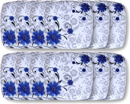 CARNIVAL Square lito(916)7 inch Half dinner plate set 12 pcs of Melamine Dinner Plate