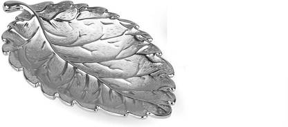 Agromech Dry Fruit Silver plated Leaf Tray
