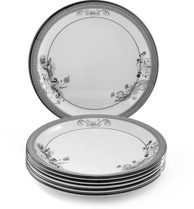 Superware Food Grade Melamine | Silver Lace (7.5 inches) | Tableware, Quarter Plate
