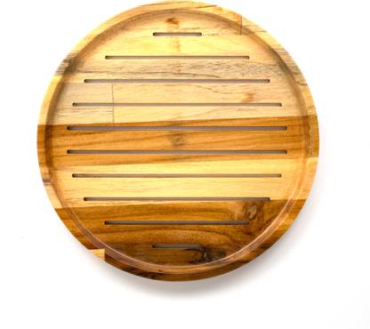 Macsen Wooden Round Roti Tray Tray