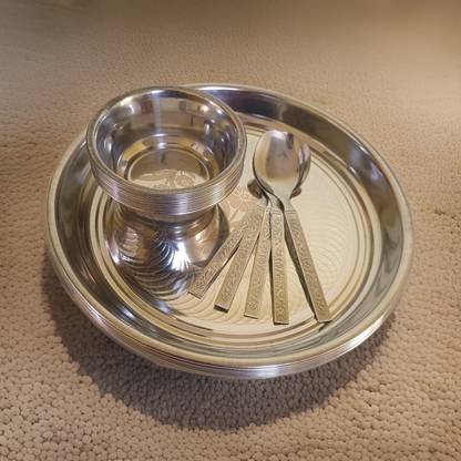 GPTRADE Latest stainless steel 3 plates bowl spoon set Dinner Plate