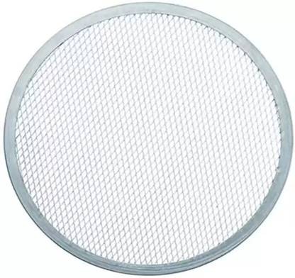 Umar Craft Pizza Mesh tray (10 inch) Baking and Roasting Tray for Oven, Silver Pizza Tray